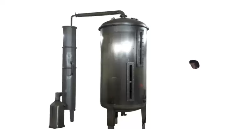 2500 Lt Hammadde Giriş Hacimli Distilasyon Ünitesi